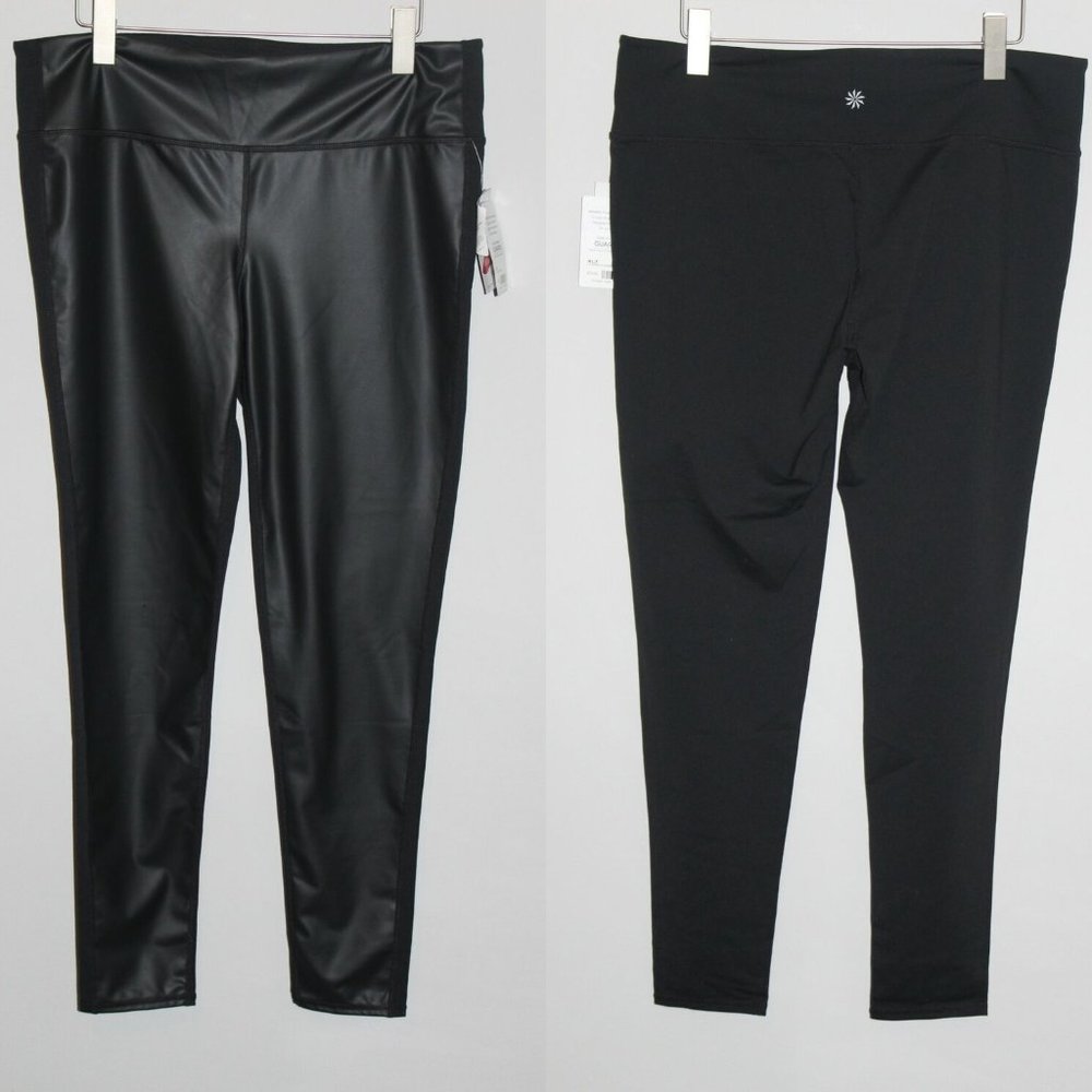 High Rise Gleam Faux Leather Legging HW8900 - Picture 6 of 8